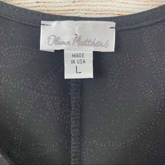 SzL Olivia Matthews Black & Gold Long Dress - Picture 5 of 5